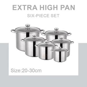 Sıcak satış paslanmaz çelik amerikan tarzı ekstra uzun boylu Pot seti pişirme vapur tencere tencere setleri - Product Image 5