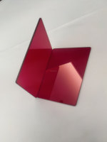 2mm Thickness Optical Hoya R-62 Hb610 Rg610 Red Filters Glass 85% Light Transmittance for Camera & Lighting with Hole