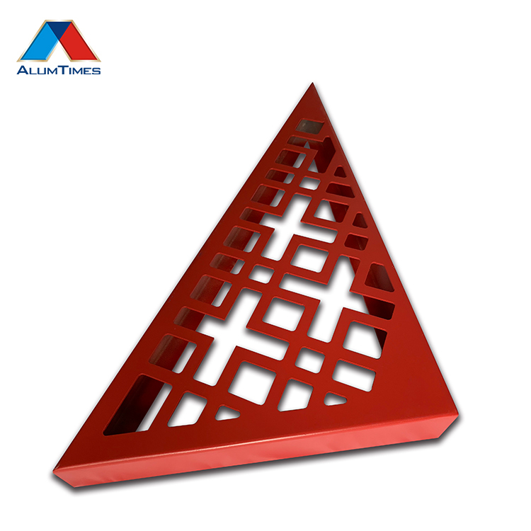 Haute Dureté Fluorocarbone Plat Feuille Perforée En Aluminium Extérieur Cloison Métallique Panneau Mural Décoratif Ignifuge