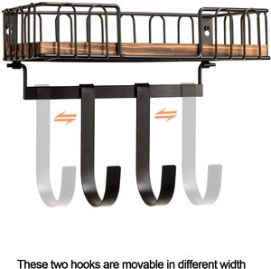 Support mural pour planche à repasser en bois avec étagère de rangement et cadre métallique pour salle de <span class=keywords><strong>buanderie</strong></span> - Product Image 3