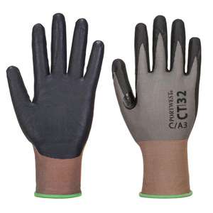 PORTWEST - CT32G8RS CT MR18 Micro mousse nitrile gris/noir coupe gant-EAN 5036108321964 GLOVES - Product Image 1