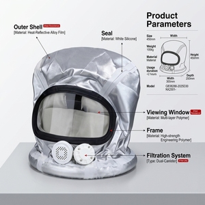 Respirateur d'évacuation en cas d'incendie à diaphragme <span class=keywords><strong>vocal</strong></span>, homologué CE, expédition mondiale - Product Image 2
