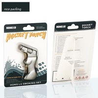 Briquet torche créatif pour femme, rechargeable au butane, pour cigarettes et cigares