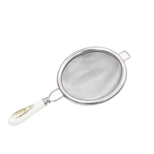 New Chinese Style 304 Stainless Steel <b>Tea</b> Strainer with Double-Layer Ceramic Filter: Kung Fu <b>Tea</b> <b>Set</b> Filter, Retro Zen-Inspired - Product Image 2