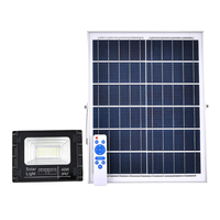 Projecteur solaire LED haute luminosité IP67 étanche 100W 200W avec télécommande pour extérieur, jardin, cour, parking