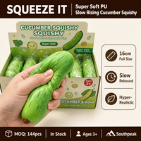 Jouet Squishy Géant Concombre en Mousse PU à Remontée Lente Southpeak, Jouet Anti-Stress à Presser, Usine de Squishies CE OEM Vente en Gros