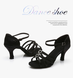 Chaussures de danse de salon <span class=keywords><strong>salsa</strong></span> latine pour femmes en cuir véritable Chaussures de tango - Product Image 2