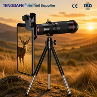 Objectif téléobjectif universel 48X pour smartphone compatible iPhone Samsung Android, double mise au point, verre optique HD, OEM ODM, vente en gros