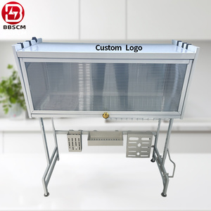 Étagère de rangement de cuisine, égouttoir pour évier, supports et étagères de rangement en fer pour assiettes, comptoir, placard, multifonctionnel en métal - Product Image 4