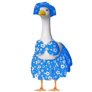 ビキニグース衣装 グース像の服 帽子付き サングラス スカート ビキニ 夏用 庭 芝生 屋外装飾用 - Product Image 6