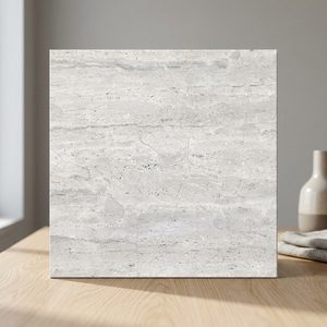Diano Griss 600x600mm Polished Porcelain Tiles Grey Marble Effect Luxury Interior <b>Flooring</b> Design - Product Image 2
