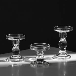 La Mã Cột Nến Thủy Tinh Chủ Pháp Retro Trang Trí Nội Thất Trang Trí Lãng Mạn Nến Bữa Ăn Tối Người Giữ Ngọn Nến - Product Image 4