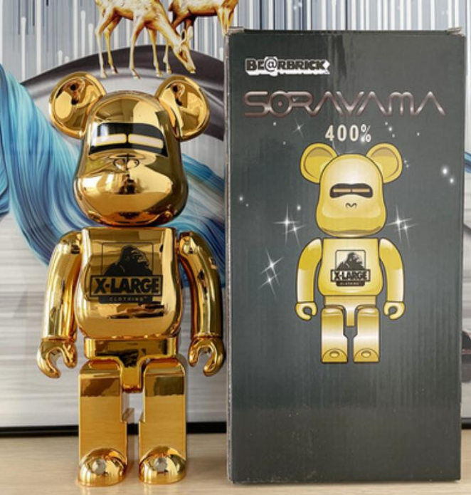 MEDICOM TOY - BE@RBRICK SORAYAMA × 2G GOLD&amp;SILVER Hajime Sorayama x 2G x Medicom Bearbrick Be@rbrick Silver