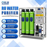 Machine de traitement de l'eau par osmose inverse haute précision 500L/H, avec structure en acier inoxydable et filtre à eau