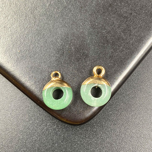 Newest Selling Small Donut <strong>Coin</strong> Bead Pendants Central Hole Ring Ping Buckle Crystal Shape Charms for Jewelry Making <strong>Necklace</strong> - Product Image 4