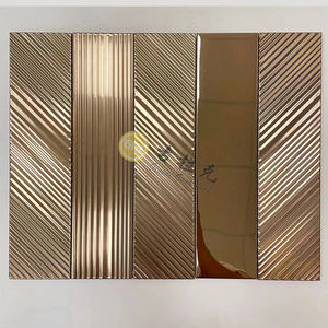 Tuile <span class=keywords><strong>de</strong></span> mosaïque en métal en acier inoxydable à Texture brillante/brossée haut <span class=keywords><strong>de</strong></span> gamme pour mur intérieur dosseret cuisine maison hôtel Villa décor - Product Image 4