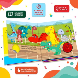 Livre sonore interactif sur le thème des dinosaures pour enfants, « Lazy <span class=keywords><strong>Dinos</strong></span> Triumph », jouet éducatif pour l'apprentissage précoce - Product Image 5