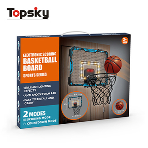Funny Fitness Indoor Portable Wall Basketball Stand LED Light Electronic Scoreboard Mini Basketball <strong>Hoop</strong> Kids Sports Plastic - Product Image 6