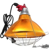 Nouvelle lampe chauffante électrique BT 220V en plastique, respectueuse des animaux, étanche, pour incubateur, utilisation en ferme pour cages à lapins et porcs