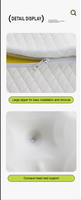Oreiller ergonomique en mousse à mémoire de forme, soutien doux pour le cou et les épaules, oreiller profilé adapté à plusieurs positions de sommeil pour soulager la douleur