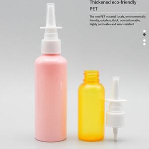 2025 Customizable Logo PET <b>50ml</b> 100ml Long Mouth Straight Beauty Packaging Materials Customizable Plastic <b>Bottles</b> for Beauty Use - Product Image 4