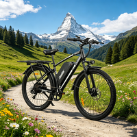 Vélo électrique Chamrider DM427 en gros avec pédales, moteur brushless 750W, batterie 48V 27Ah, freins à disque hydrauliques, autonomie 150 km