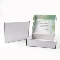 Boîte d'expédition plate en carton ondulé durable avec logo personnalisé, vente en gros