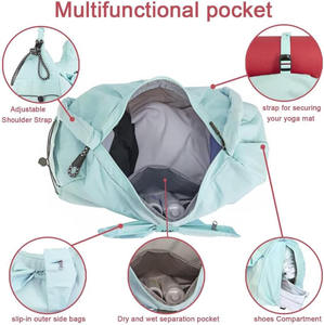 Échantillon gratuit Sac de yoga pliable léger personnalisé de haute qualité imperméable en tissu Oxford 600D avec sangle réglable - Product Image 3