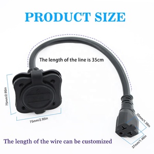 IP44 125V 15A AC Port <strong>Plug</strong> 12AWG Heavy-duty RV Shore Power Inlet <strong>Plug</strong> with 5 Ports Industrial Equipment Use - Product Image 3