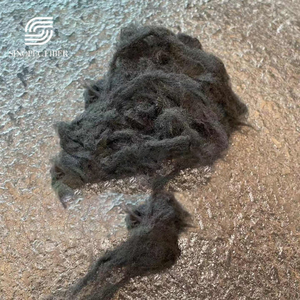 GRS Recycle 100% Polyester Tops 3D 88mm Semi-Dult Raw White Yarn Spinning Staple Fiber for Concrete & Filling Material - Product Image 5