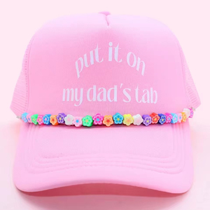 Vente en gros de haute qualité polymère amovible Western Boot Stitch fleur perlée camionneur chapeau chaîne bijoux - Product Image 1