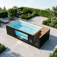 Piscine Conteneur Standard Design Moderne Prête à l'emploi pour Villa, Jardin, Complexe Hôtelier, Zone de Loisirs