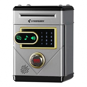 Sáng Tạo Tiền Gửi ATM Âm Nhạc Tự Động Tiền Cuộn Giấy Máy Hút Mật Khẩu Khóa An Toàn An Toàn Trẻ Em Tiền Gửi Tiền Ngân Hàng - Product Image 2