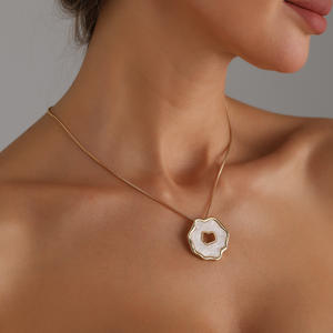 ชุดสร้อยคอแฟชั่นแบบฝังจิวเวอรี่ข้ามพรมแดนสไตล์ยุโรปและอเมริกา - Product Image 3