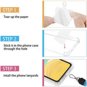 Cordon de cou en polyester et nylon pour téléphone, avec clip de fixation, impression en relief et sublimation de logo, vente en gros - Product Image 4