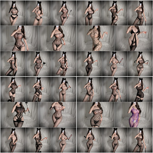 Sexy kousen dames pyjama's hete verleidelijke gepassioneerde middernacht charme open kruis niet-afneembare één-delige sexy lingerie - Product Image 4