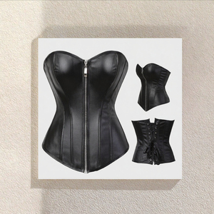 Women <b>Corset</b> Shapewear Zipper Front <b>Lace</b> <b>Up</b> Waist Trainer Breathable Quick Dry Firm Control OEM ODM - Product Image 3