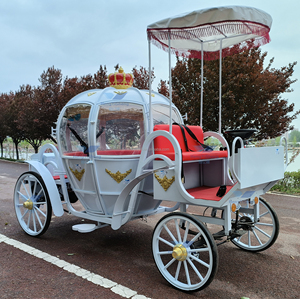 Magnifique calèche à chevaux pour mariages, calèche royale opulente pour occasions royales - Product Image 2