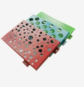 Tấm Nhôm đục lỗ hiện đại cho tấm Tường Rèm kiến trúc hoàn thiện trang trí cho trung tâm nhôm Composite - Product Image 3