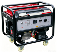 Générateur à essence refroidi par air 5KW 50Hz Démarrage électrique Portable Alimentation de secours pour la maison et le chantier Protection contre les surcharges