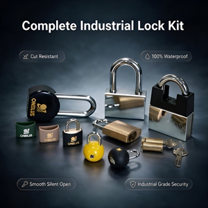 ONELUS 8-Shaped Rectangular Replaceable Copper Keyed Mechanical <b>Key</b> Electroplated Customized Logo Padlock Model 18 Taiwan China - Product Image 2