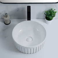 Fabrication salle de bain bassin flûte irrégulier éviers navire lavamanos modernos hôtel vanité bassin bol solide surface en céramique lavabos
