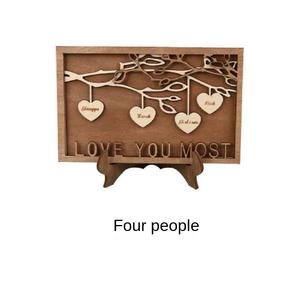 Marco <span class=keywords><strong>de</strong></span> Fotos Familiar <span class=keywords><strong>de</strong></span> Madera Personalizado, Estilo Europeo Americano, Decoración del Hogar y Regalo para Rituales <span class=keywords><strong>de</strong></span> <span class=keywords><strong>Vida</strong></span> - Product Image 4