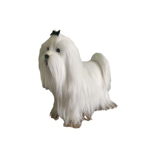 Juguete de Peluche Hecho a Mano, Súper Suave, Perro Maltés Blanco, Accesorio para Cachorros, Unisex, Navidad - Product Image 5