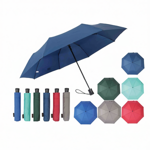 Feeling Rain Three-Fold Fully-Automatic 21-Inch <b>Windproof</b> Pongee Minimalist Sun Rain Protection <b>Umbrella</b> for Adults-Travel Use - Product Image 2