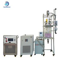 Réacteur en verre ultrasonique de 50 L à l'échelle pilote pour la synthèse chimique, équipement de laboratoire pour réactions sonochimiques