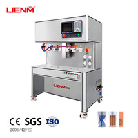 Machine de remplissage semi-automatique LIENM pour crèmes et gels cosmétiques, avec motifs 3D perlés et pailletés