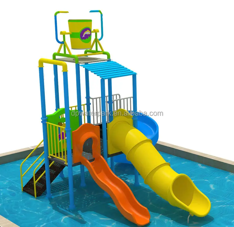 معدات اللعب المياه resort hotel الأطفال المياه في الهواء الطلق حديقة الفناء الخلفي المياه البلاستيكية ملعب الشريحة للبيع