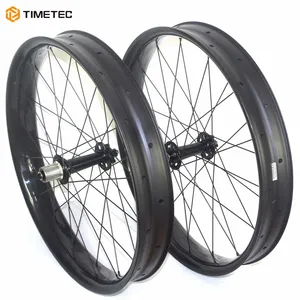 26-zoll-Fatbike-Carbonräder Fatbike-Radsatz rohrlos 65mm 80mm 90mm 100mm Breite Frontraum 135mm oder 150mm hinten 190mm 197mm