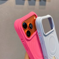 Coques de téléphone portable en silicone à motif ondulé magnétique anti-chute mat IDEAL Factory pour iPhone 18 17 16 15 14 Pro Max